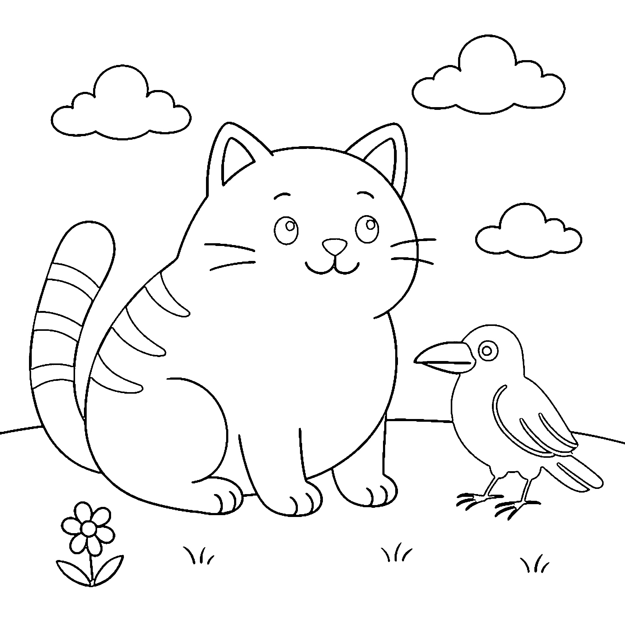 kucing burung gagak binatang hewan liar